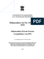 Maharashtra Private Forests Acquisition) Act 1975