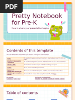 Pretty Notebook for Pre-K by Slidesgo