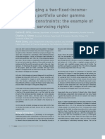 Delta Hedging A Two Fixed Income Securities Portfolio Under Gamma and Vega Constraints The Example of Mortgage Servicing Rights