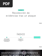 3. Recolección de evidencias tras un ataque