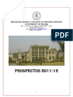 Bhaskaracharya College Prospectus 2011-12