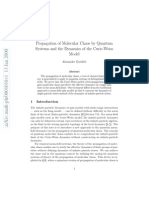 Alexander Gottlieb - Propagation of Molecular Chaos by Quantum Systems and The Dynamics of The Curie-Weiss Model