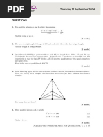 2024 AIMO Questions and Solutions