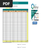 Diario de Tareas en Blanco en Excel