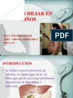 Litiasis Biliar en Niños