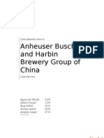 Anheuser Busch and Harbin Brewery Group of China