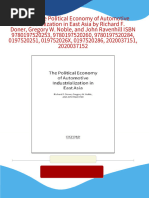 Instant download (Ebook) The Political Economy of Automotive Industrialization in East Asia by Richard F. Doner, Gregory W. Noble, and John Ravenhill ISBN 9780197520253, 9780197520260, 9780197520284, 0197520251, 019752026X, 0197520286, 2020037151, 2020037152 pdf all chapter