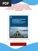 Get (Ebook) Schooling for Peaceful Development in Post-Conflict Societies: Education for Transformation? by Clive Harber ISBN 9783030176884, 9783030176891, 3030176886, 3030176894 PDF ebook with Full Chapters Now