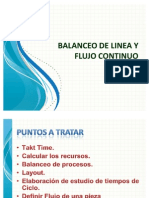 Balanceo de Linea y Flujo Continuo