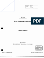 Pore Pressure Prediction: Group Practice