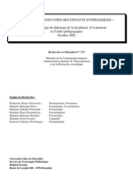 Les Besoins Éducatifs Des Enfants Dysphasiques - Manuel Pratique de Dépistage de La Dysphasie, D Éva (Ressource 1895)