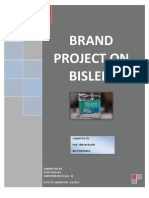 Brand Project On Bisleri - Puja Pallavi (10bsphh010573) Section - C