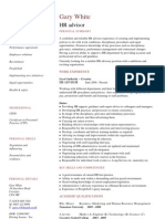 HR Advisor CV Template