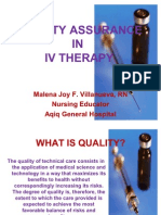 Quality Assurance in IV Therapy