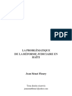 De La Reforme Judiciaire en Haiti