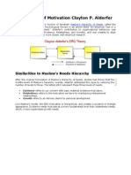 ERG Theory of Motivation Clayton P