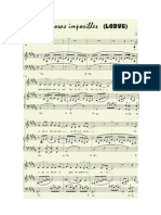 Deseos de Cosas Imposibles Partitura