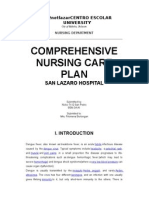 Comprehensive Nursing Care Plan: San Lazaro Hospital