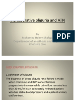 Perioperative Oliguria and ATN