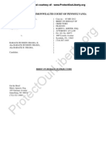 Kerchner & Laudenslager V Obama - Ballot Challenge - Brief On Behalf of Objectors - Filed 28feb2012