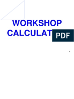 Workshop Calculation