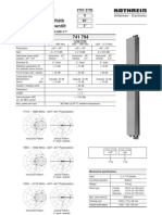 Multi-Band F-Panel Dual Polarization Half-Power Beam Width Fixed Electrical Downtilt 741 794