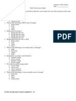 Multiple Choices Instructions: Use The Answer Sheet Provided To Shade The Correct Answer For Each of The Questions in This Exam