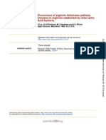 Enzymes in Arginine Catabolism by Wine Lactic Occurrence of Arginine Deiminase Pathway