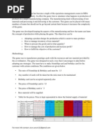 Manufacturing Game