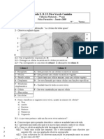 Ficha Formativa 1 - 7 Ano - Organização Dos Seres Vivos Na Biosfera