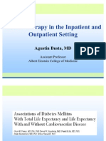 Insulin Therapy in The Inpatient and Outpatient Setting