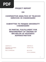 Comparitive Analysis of Telecom Services-Chandigarh