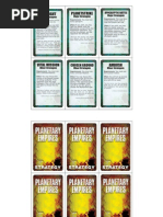 Planetary Empires Strategy Cards 1