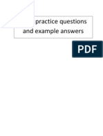 Java Example Questions and Answer Codes