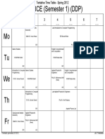 SP12-BCE (Semester 1) (DDP) : Mo Tu