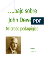 Mi Credo Pedagógico, John Dewey