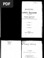 Berthier, Hugues. 1922. Manuel de Langue Malgache (Dialecte Merina) - Tome I.