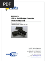 IO Cable PL2303TA Datasheet Ds Pl2303TA v1.1.0