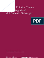 Guía de Práctica Clínica para La Seguridad Del Paciente Quirúrgico