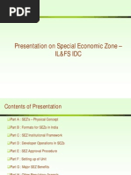 Presentation On Special Economic Zone - Il&Fs Idc