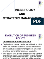 Business Policy AND Strategic Management