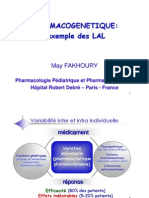 Cours Sur La Pharmacogénétique M2 2009