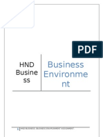 HND Business Environment (Pass) (Merit - Justify) Evaluate)