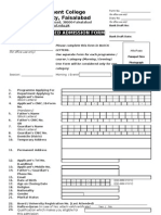 Government College University, Faisalabad: Web Based Admission Form