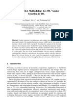 An AHP/DEA Methodology For 3PL Vendor Selection in 4PL