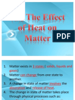 Effect of Heat On Matter