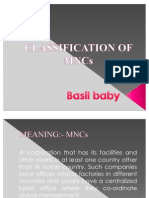 Classification of MNC