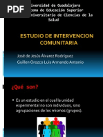 Estudios de Intervención Comunitaria