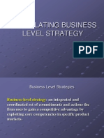 Business Level Strategies