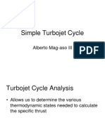 Simple Turbojet Cycle: Alberto Mag-Aso III